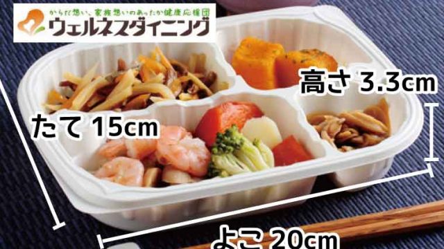 ウェルネスダイニング-容器の大きさ