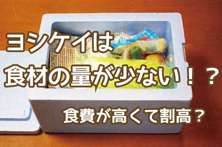 ヨシケイ-量少ない
