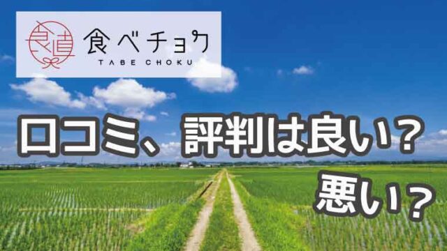 食べチョク-口コミ評判
